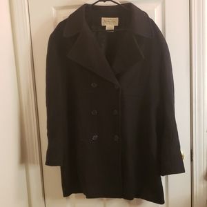 St. John's Bay Black Peacoat Size 16